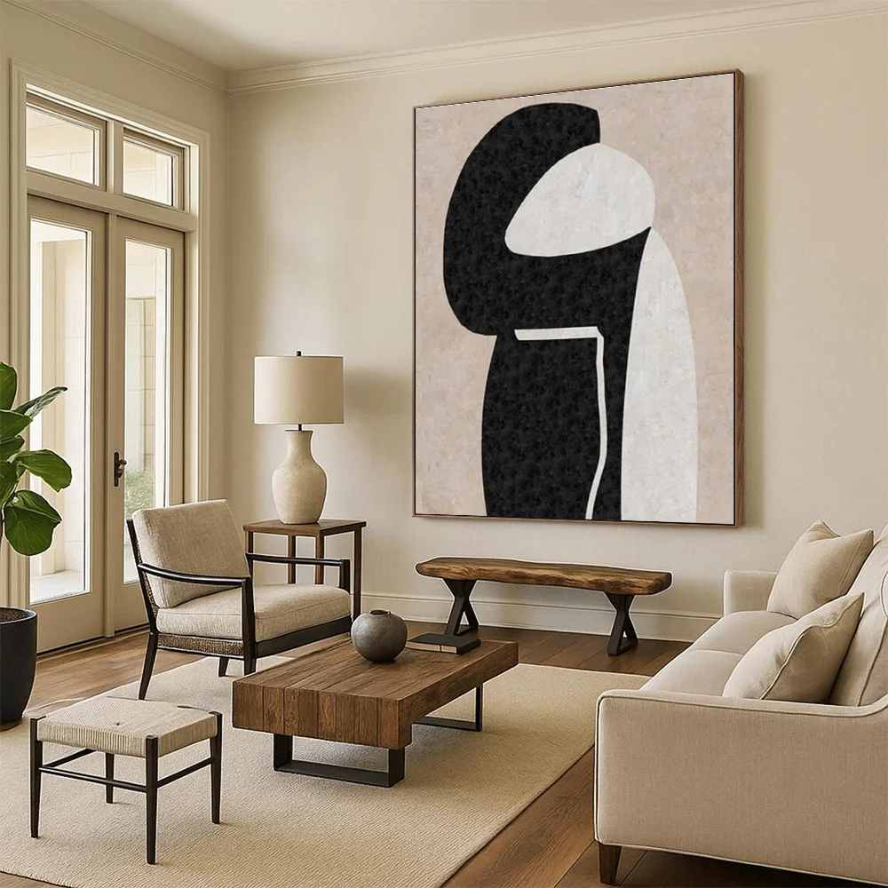 Organic_Beige_Abstract_Paintings_Abstract_Artwork_K34Z5 wall art